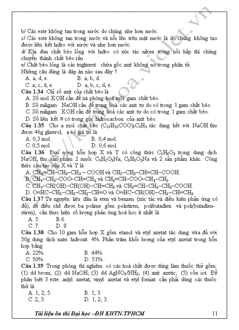 image for page TL ôn thi ĐH hoá 12 Hay