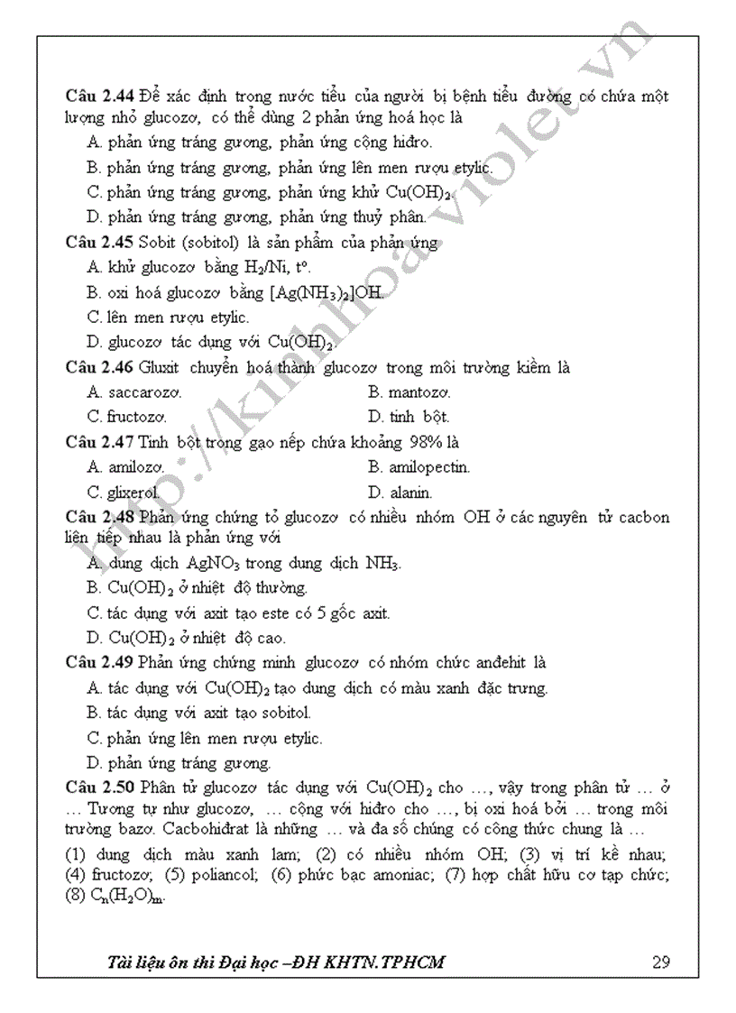 image for page TL ôn thi ĐH hoá 12 Hay