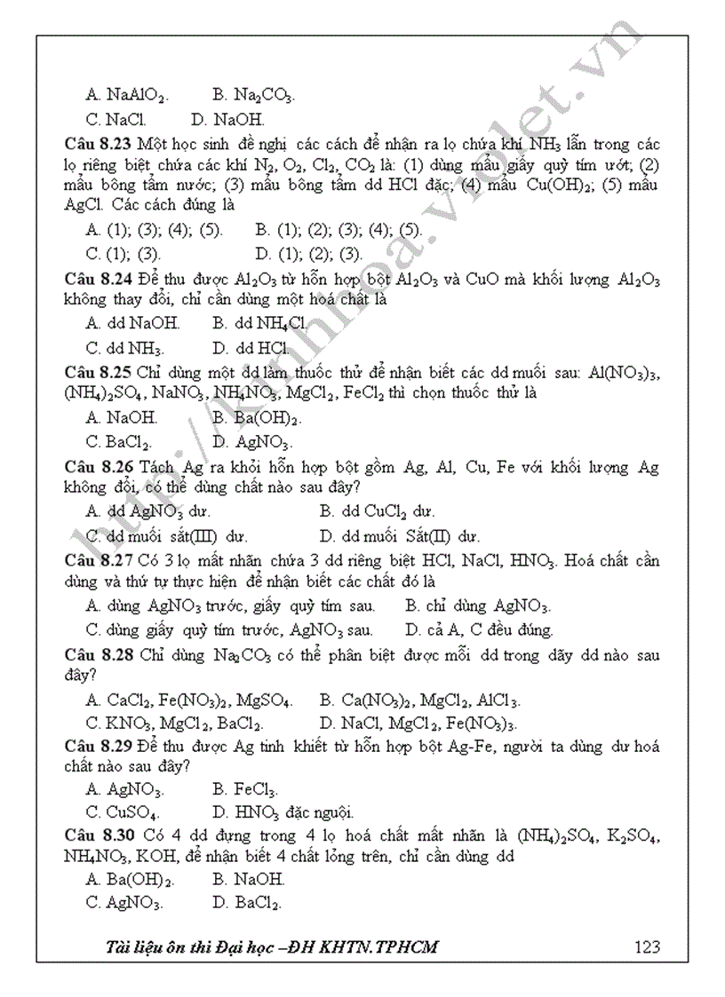 image for page TL ôn thi ĐH hoá 12 Hay