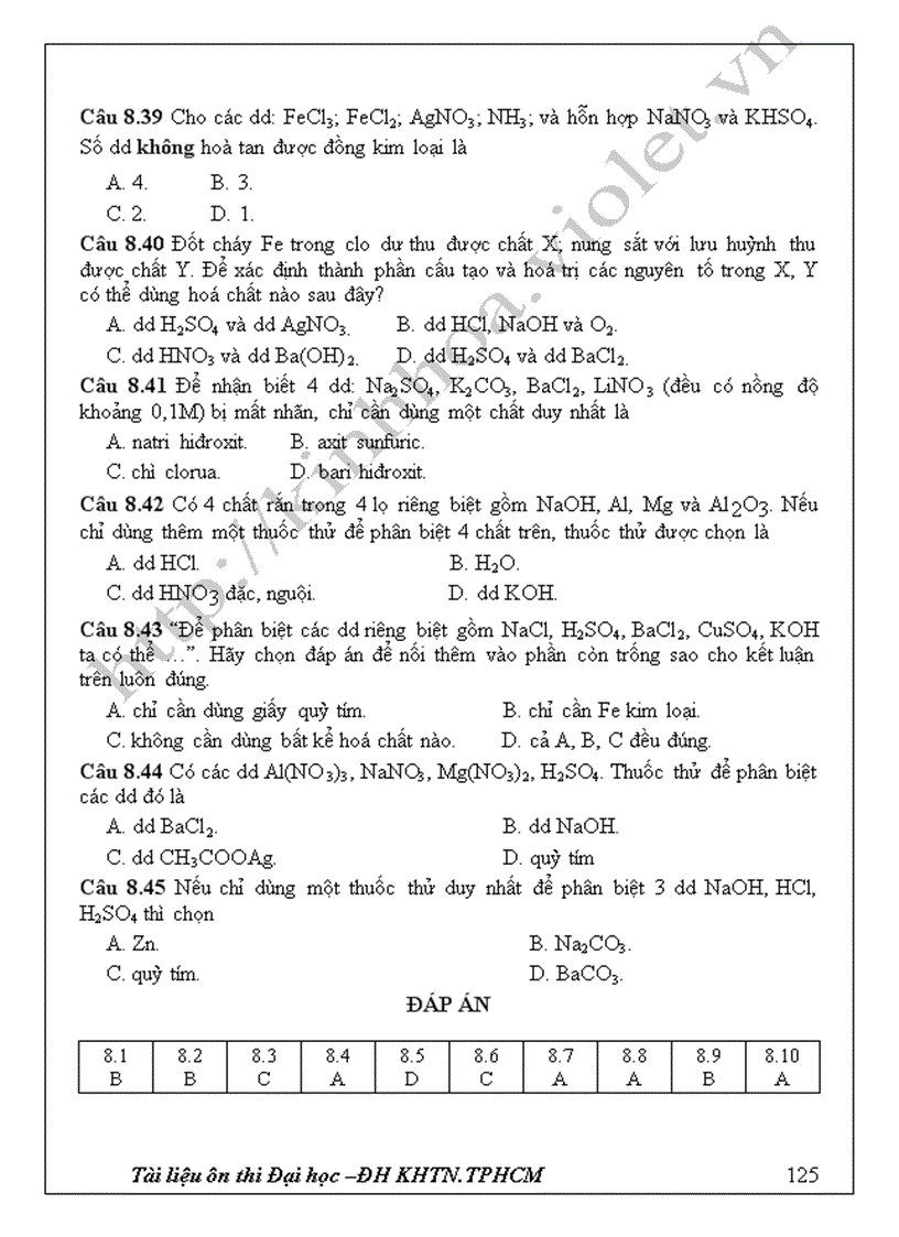 image for page TL ôn thi ĐH hoá 12 Hay