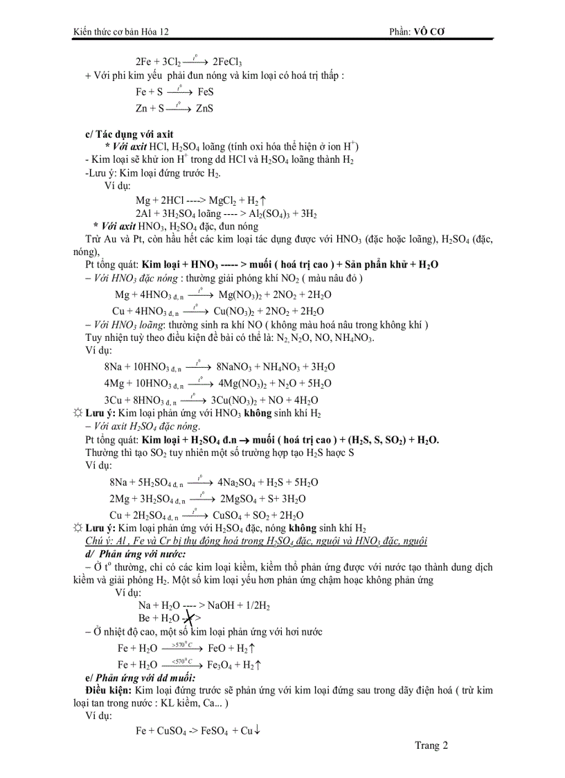 image for page Tổng hợp hóa vô cơ Ôn thi TN