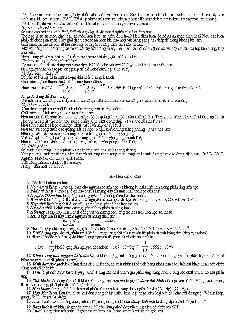 image for page Tổng hợp kiến thức hóa lớp 12