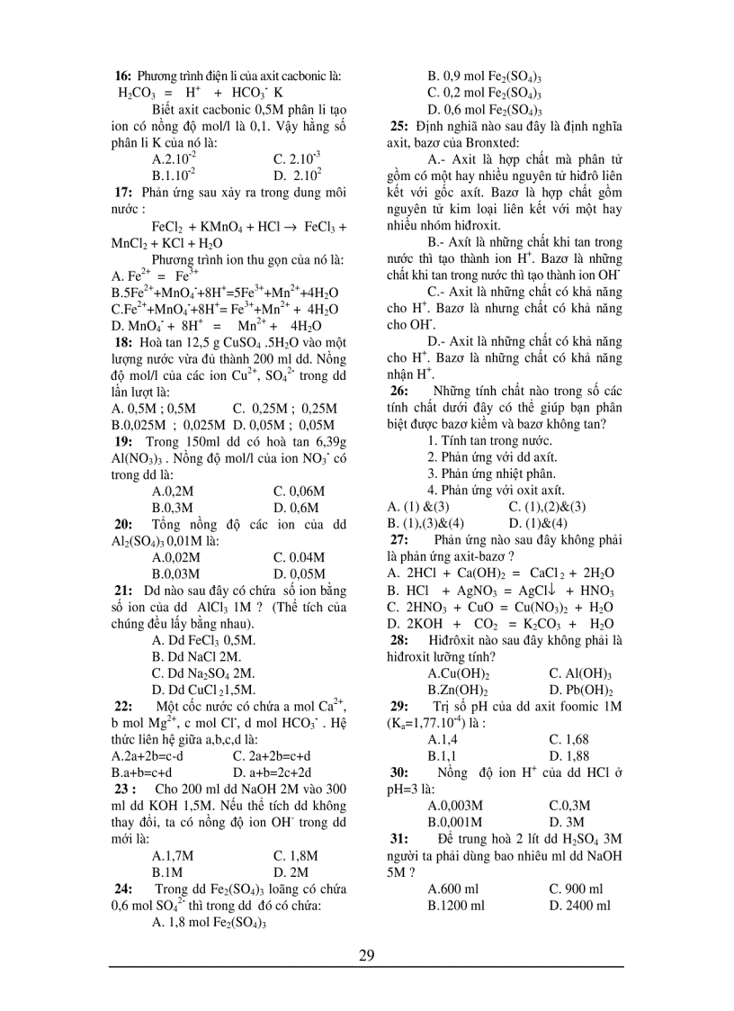 image for page Tổng hợp kiến thức và PP giải nhanh hóa