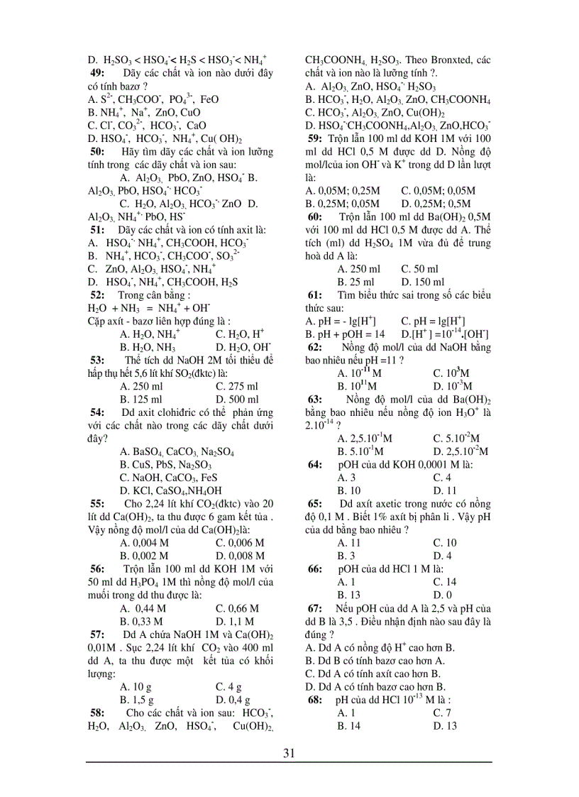 image for page Tổng hợp kiến thức và PP giải nhanh hóa