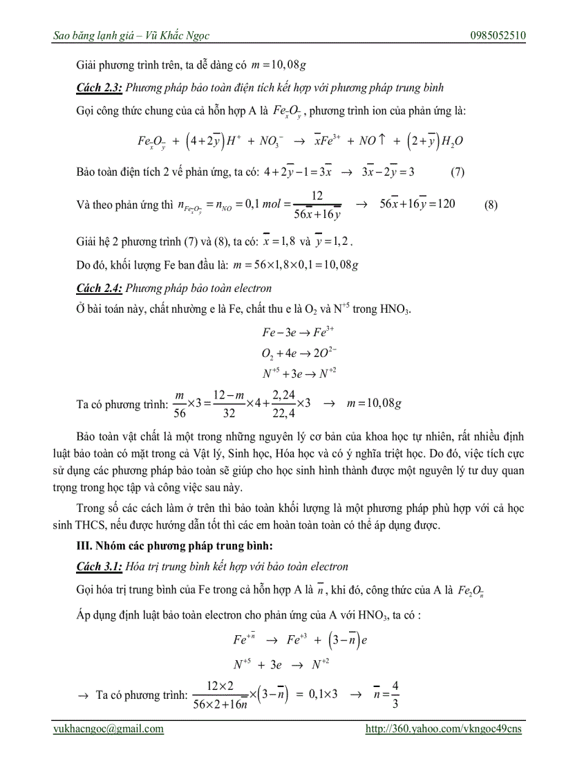 image for page Tổng kết 18 cách giải cho bài toán vô cơ kinh điển