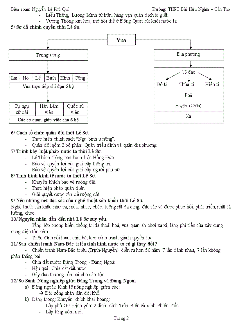 image for page Đề cương ôn thi Lịch sử 7 cuối kì II