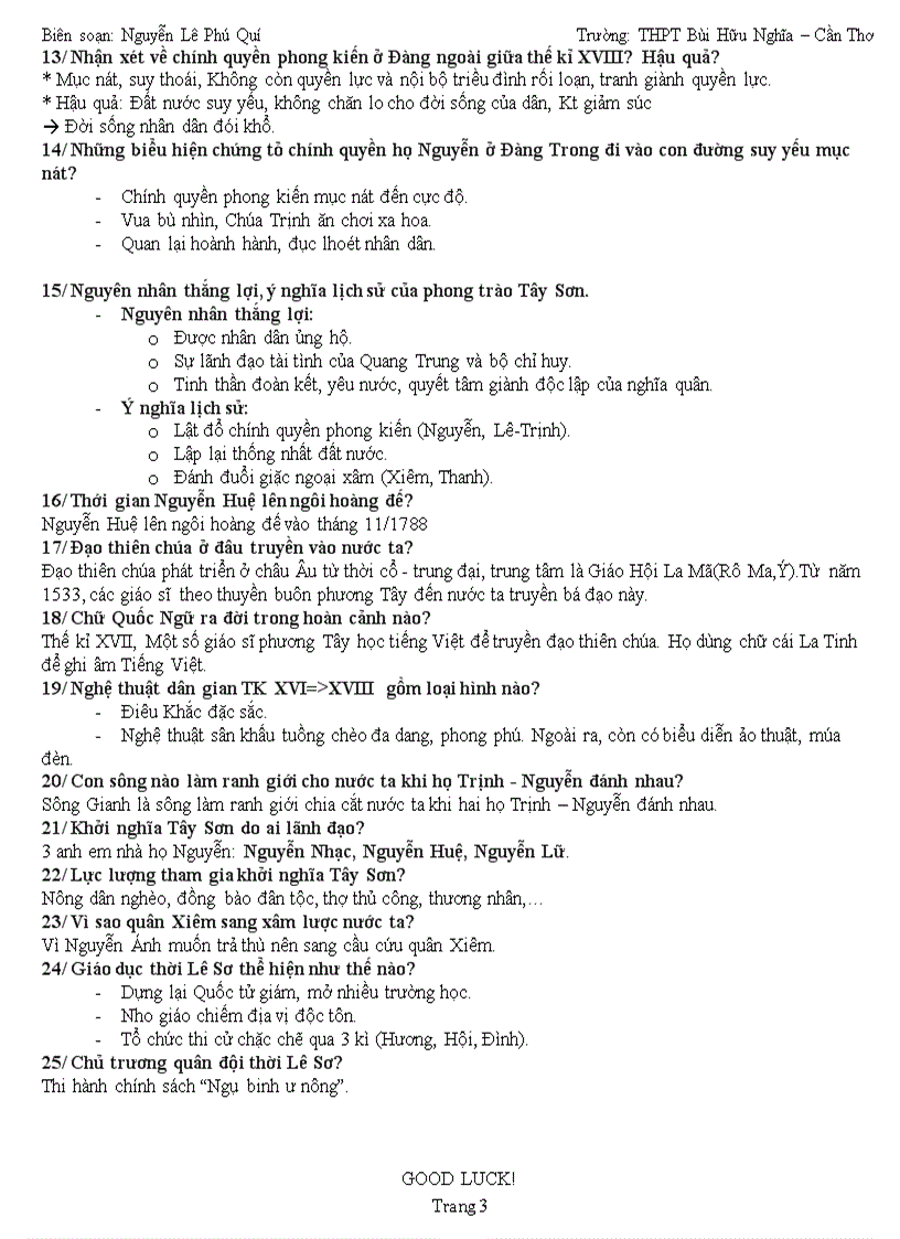 image for page Đề cương ôn thi Lịch sử 7 cuối kì II