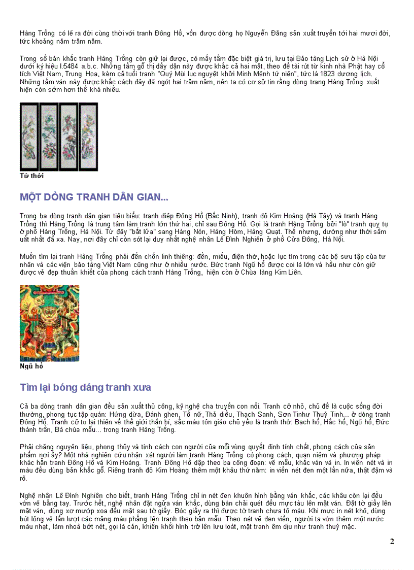 image for page Dòng Tranh dân gian VN