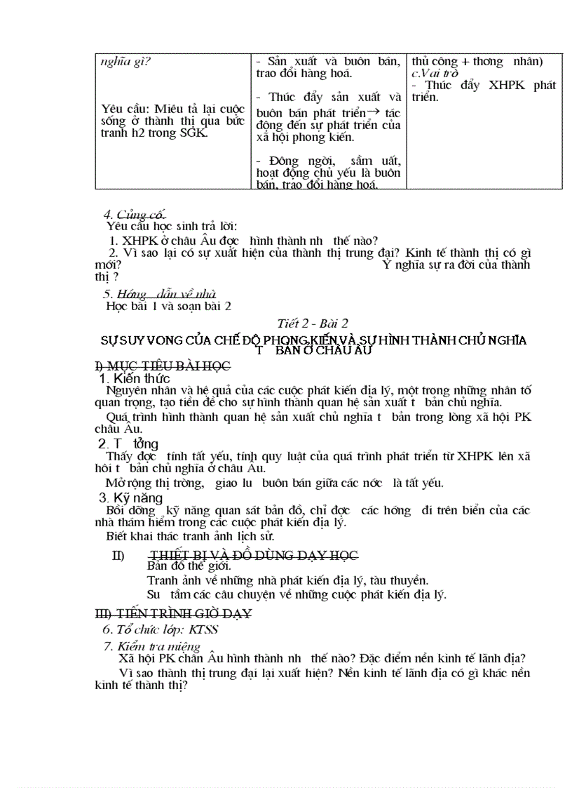 image for page Giáo án lịch sử 7 chuẩn 2012