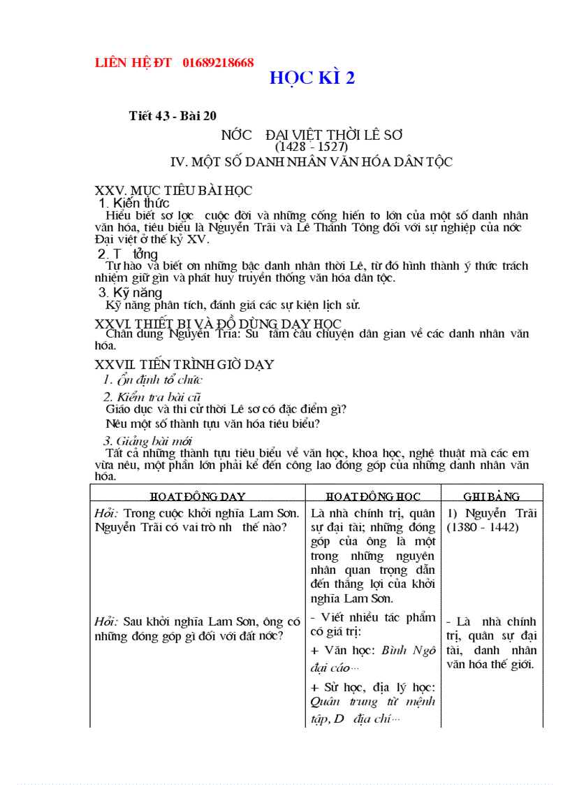 image for page Giáo án lịch sử 7 chuẩn 2012