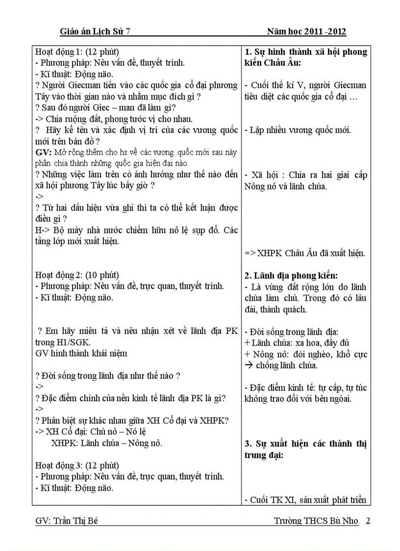 image for page Giáo án lịch sử 7 Giảm tải