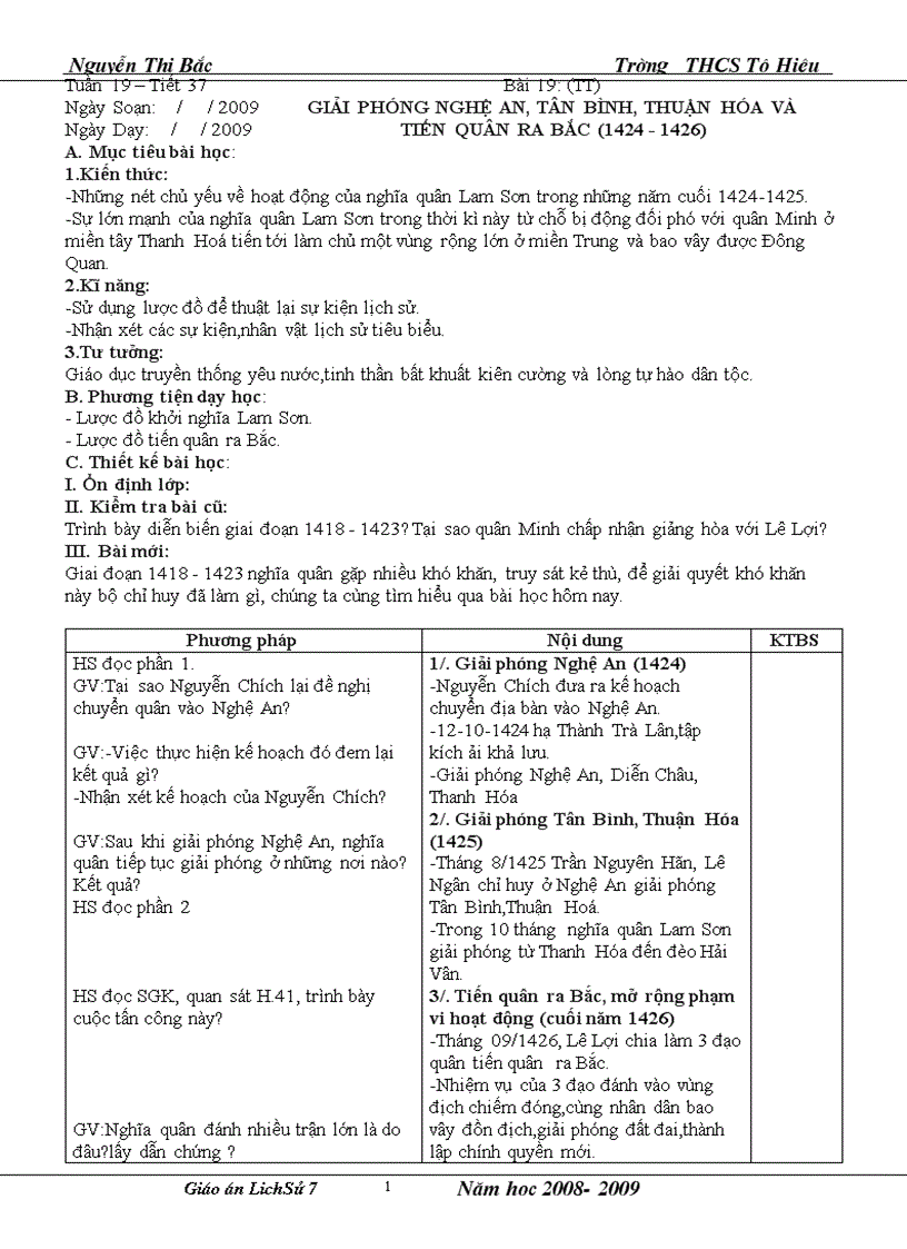 image for page Giáo Án Lịch Sử 7 Kỳ II Cực hay