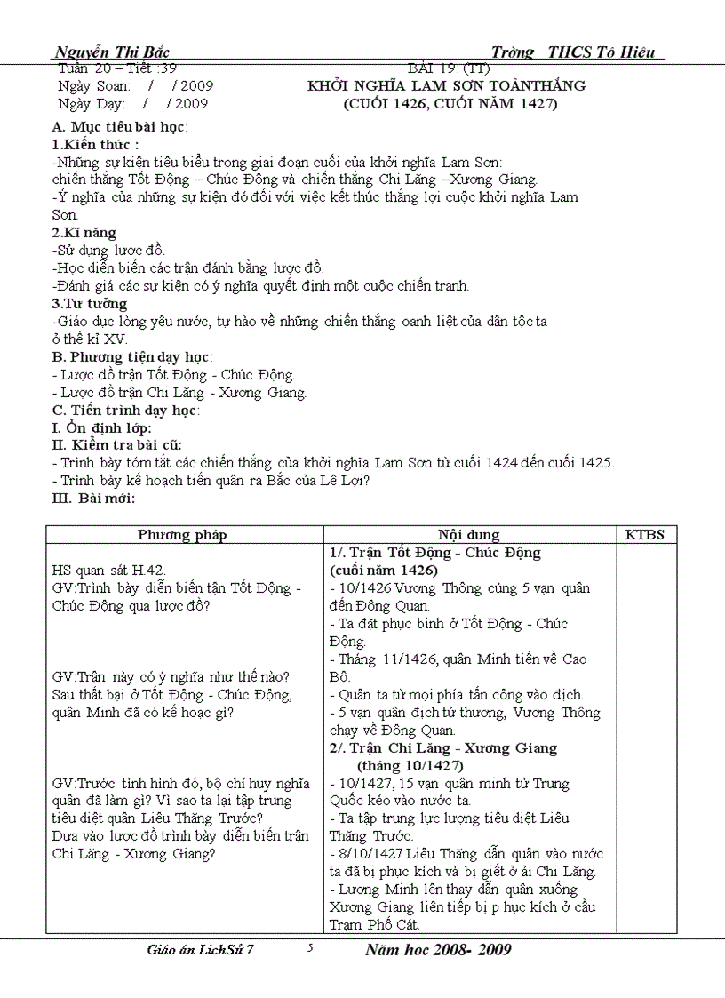 image for page Giáo Án Lịch Sử 7 Kỳ II Cực hay