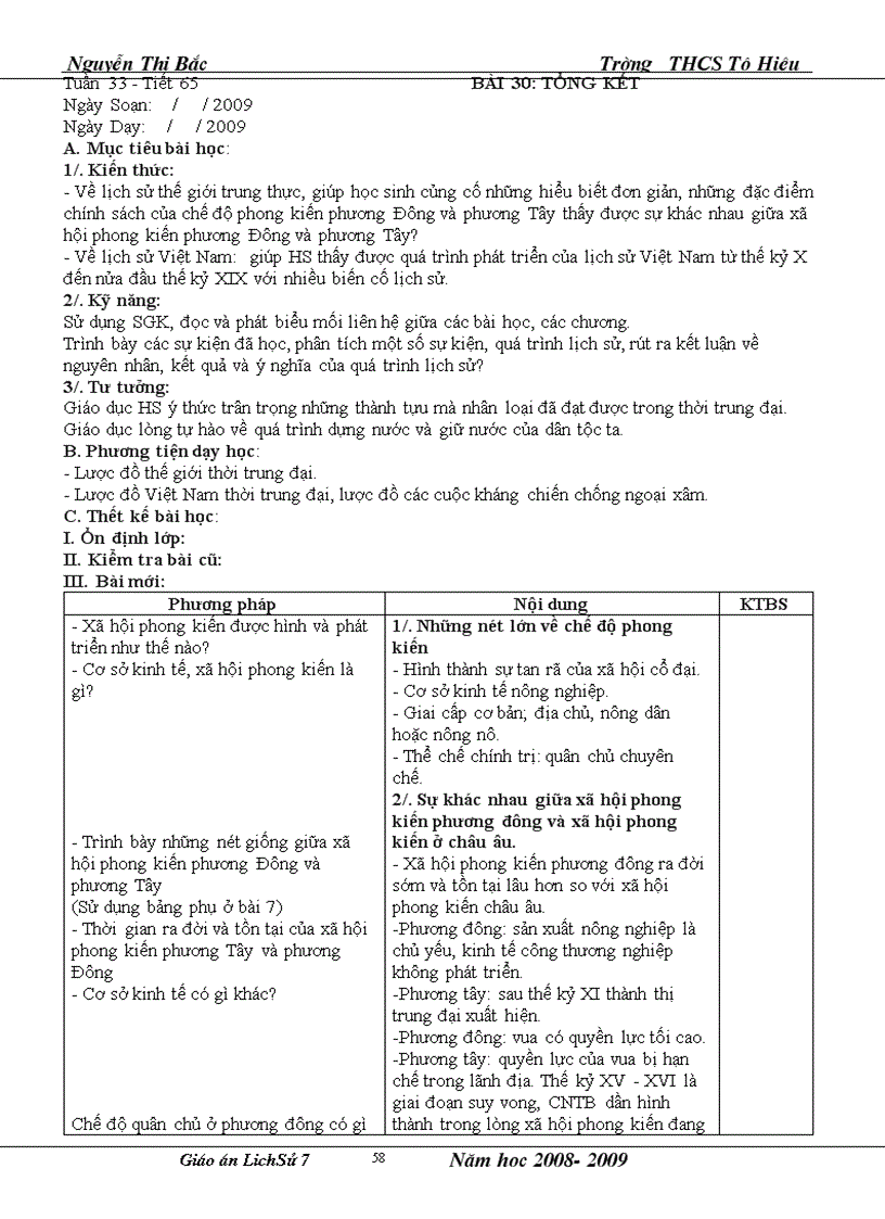 image for page Giáo Án Lịch Sử 7 Kỳ II Cực hay