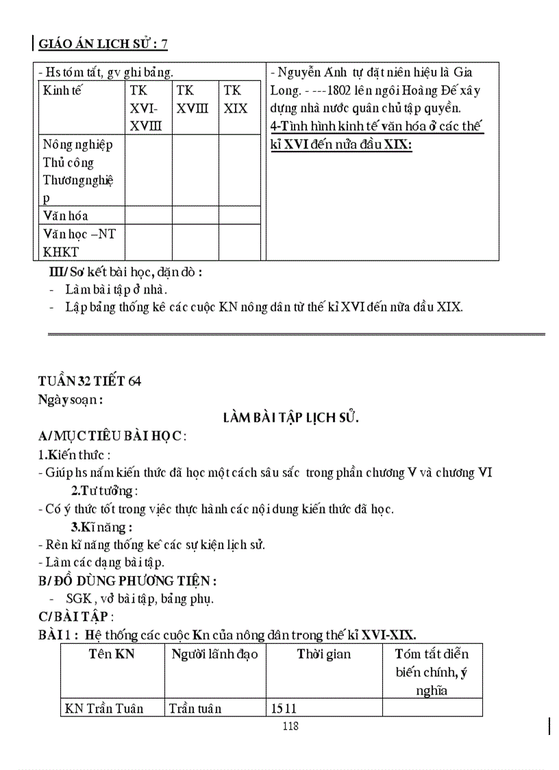 image for page Giáo án lịch sử 7 năm học 2010 2011