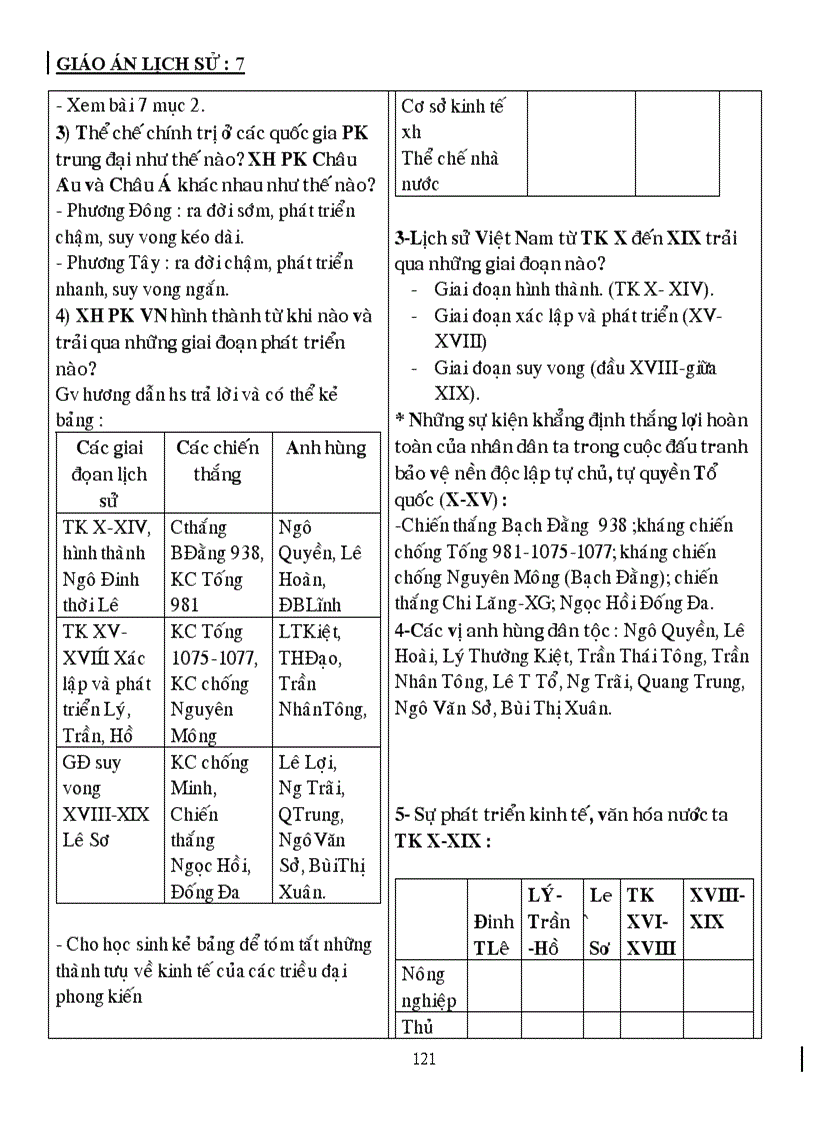 image for page Giáo án lịch sử 7 năm học 2010 2011