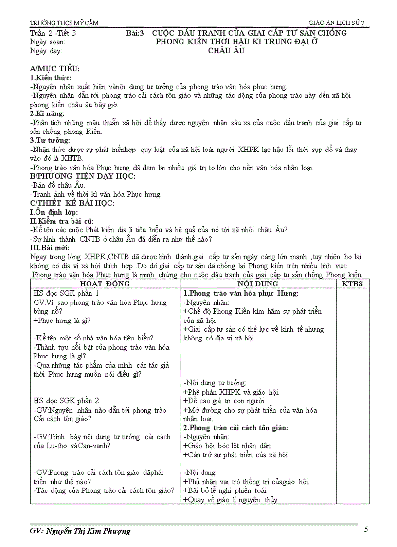 image for page Giáo án lịch sử 7 theo PPCT mới