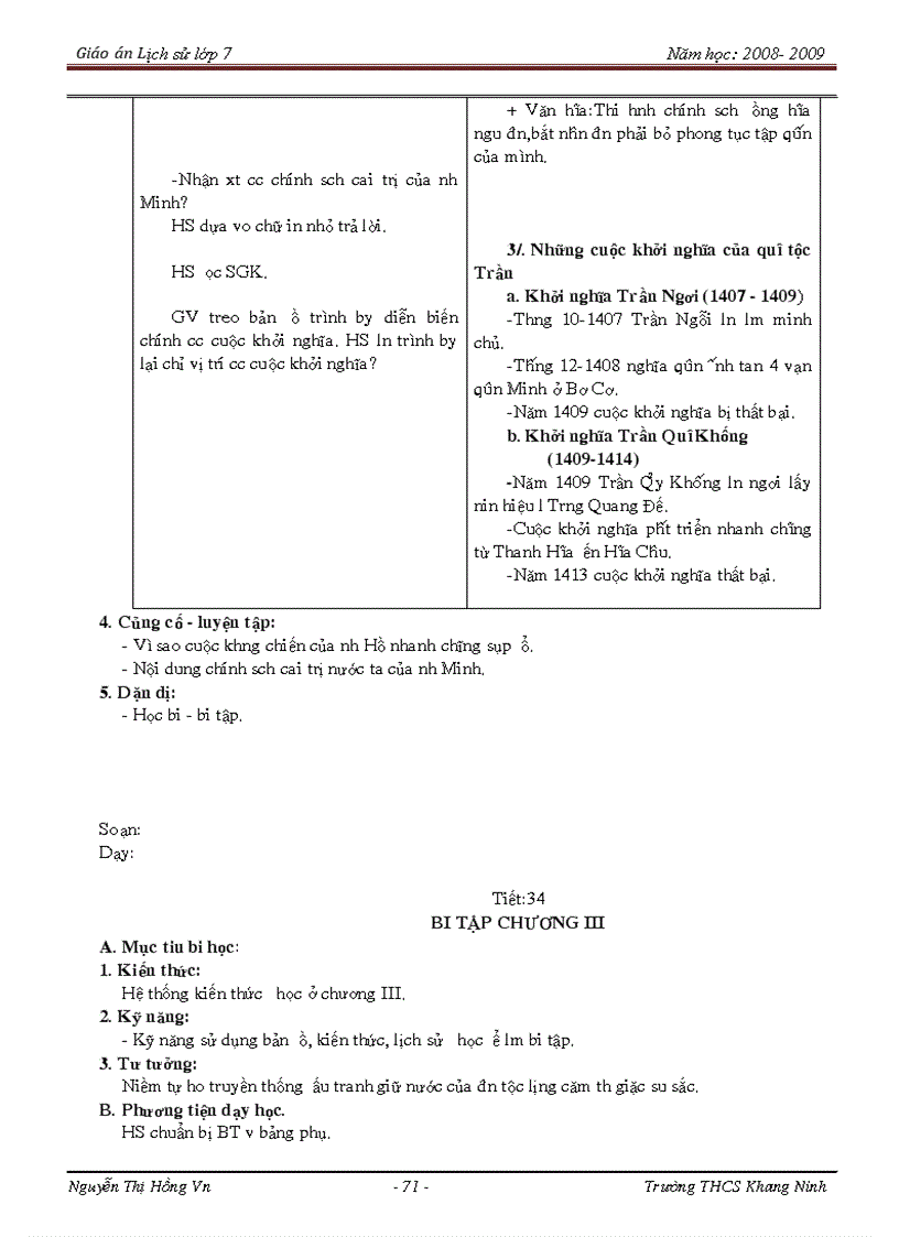 image for page Giáo án Lịch sử 7 trọn bộ 3 cột