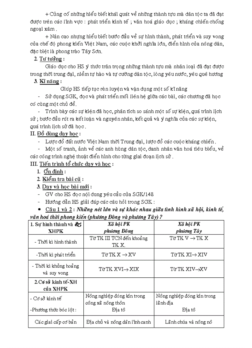 image for page Giáo án lịch sử 7 từ tiết 1 đến tiết 66