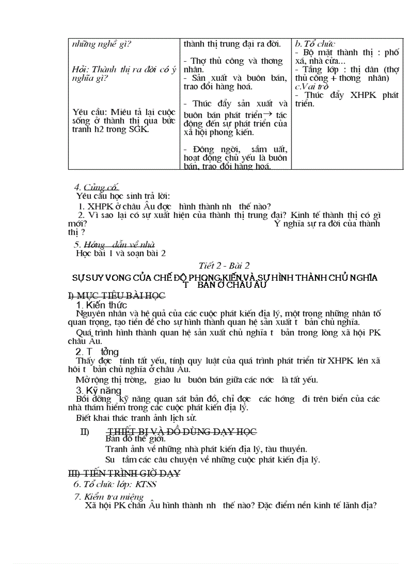 image for page Giáo án Lịch sử 7chuẩn kiến thức kỹ năng mới