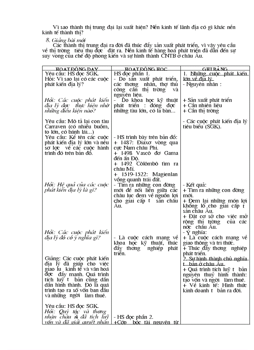 image for page Giáo án Lịch sử 7chuẩn kiến thức kỹ năng mới