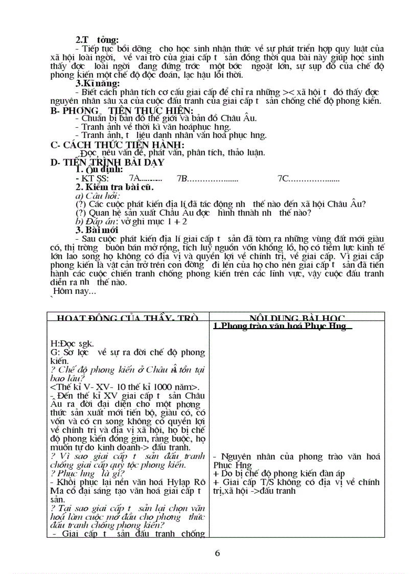 image for page Giao an Su 7 Chuan KT 2 cot