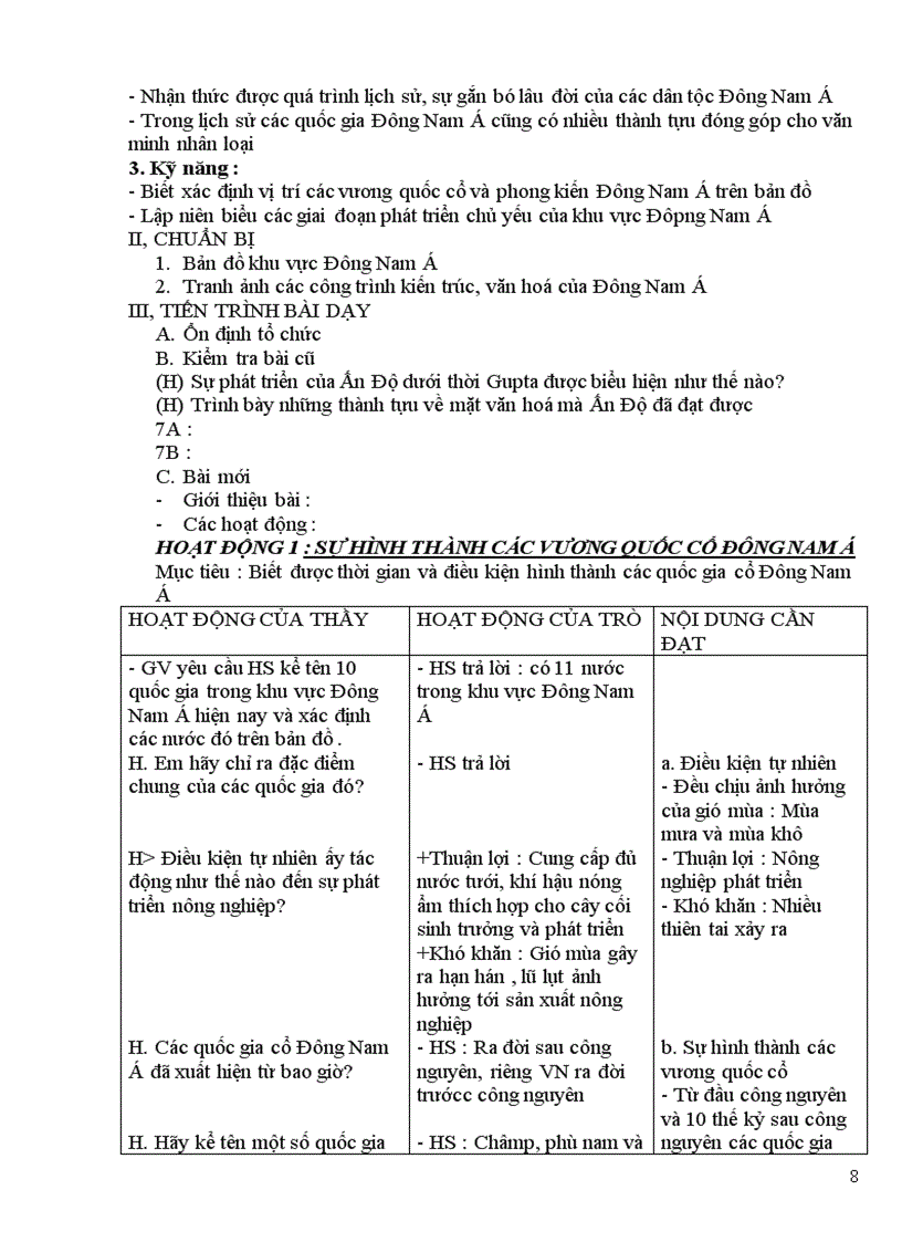 image for page Giáo án sử 7 chuẩn KTKN 2012