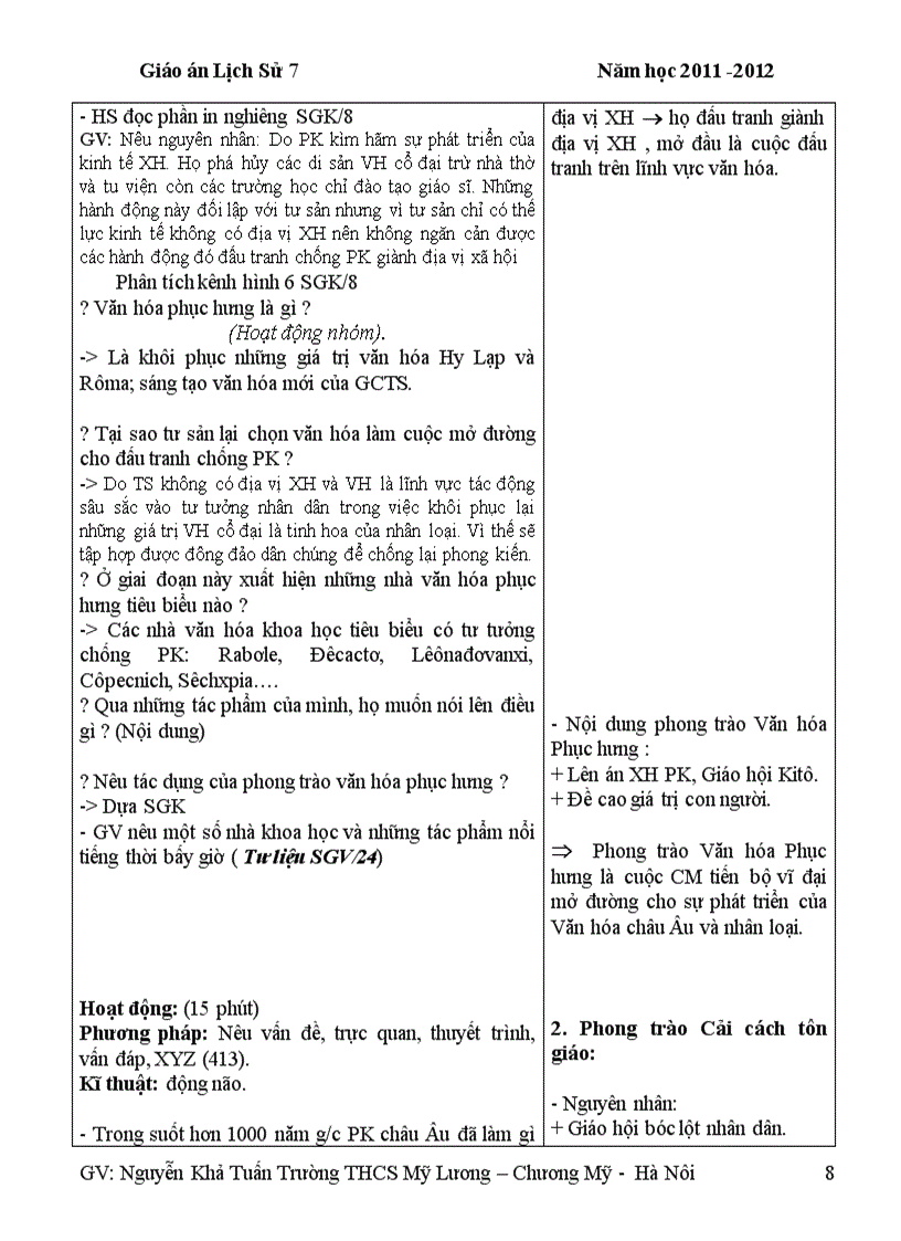 image for page Giao an su 7 Ha Noi Chuan KTKN 2012