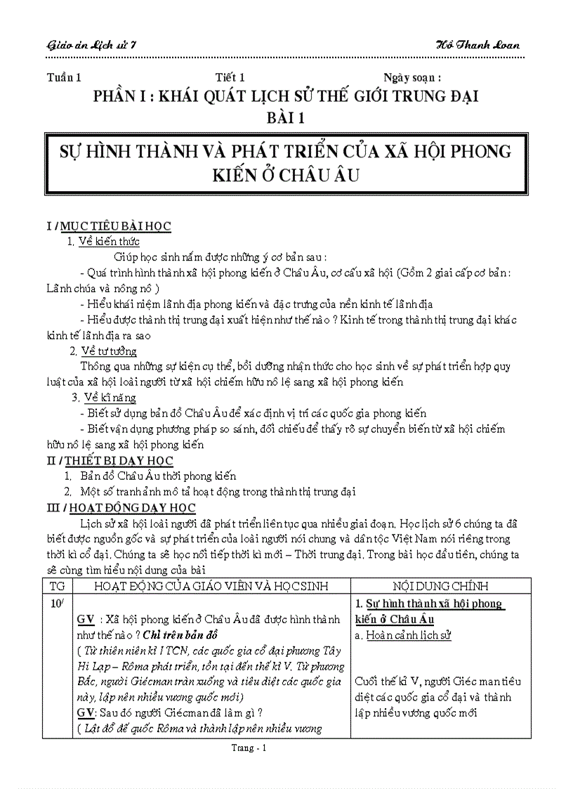 image for page Giao an su 7 hk1 hay