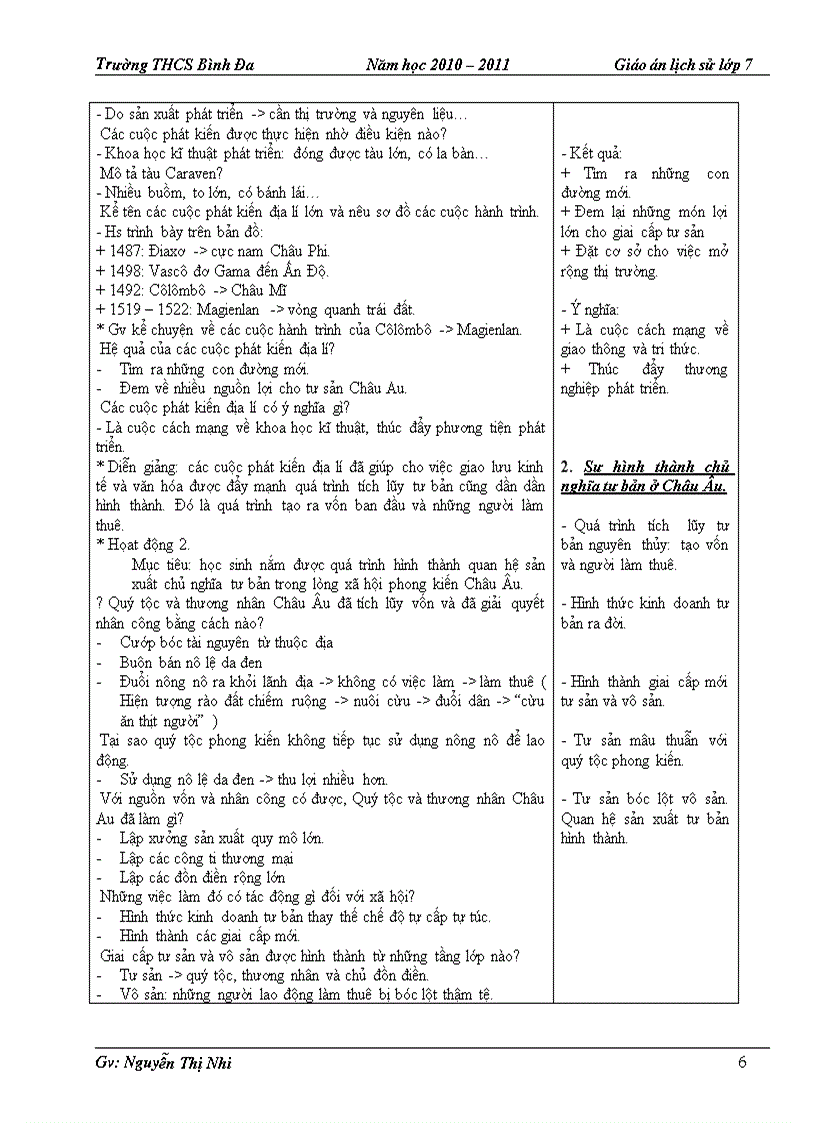 image for page Giáo án sử 7 HKI