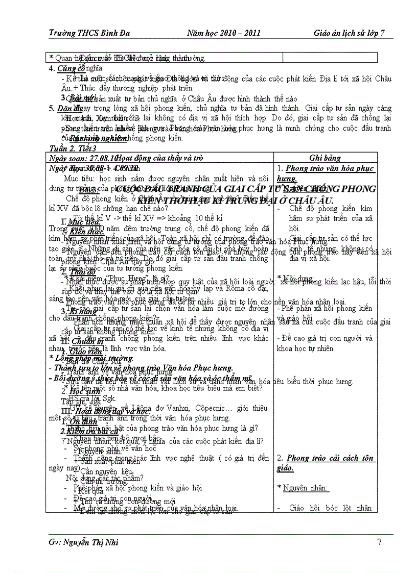 image for page Giáo án sử 7 HKI