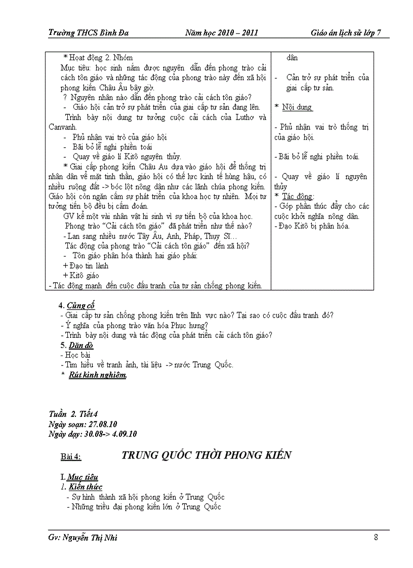 image for page Giáo án sử 7 HKI