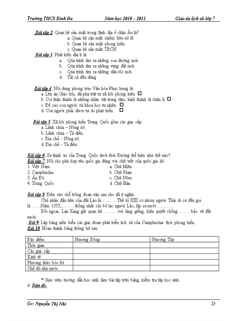 image for page Giáo án sử 7 HKI