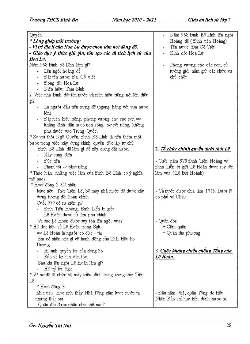 image for page Giáo án sử 7 HKI