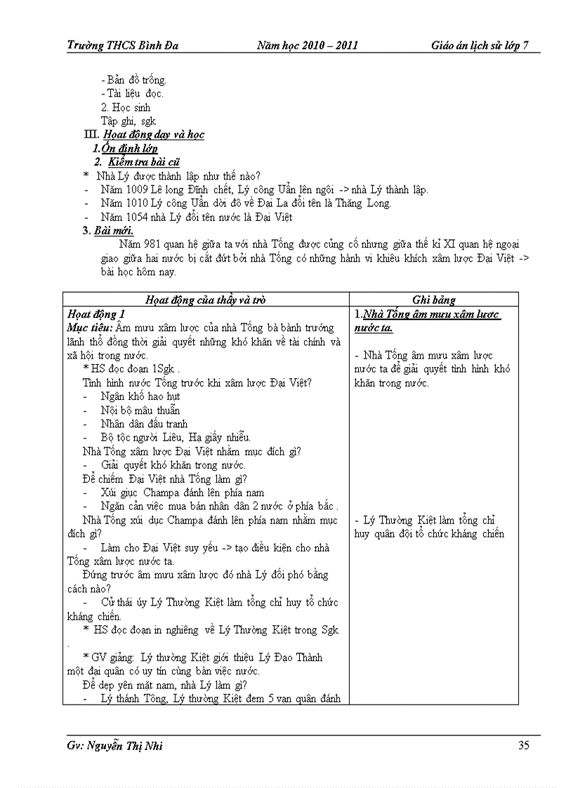 image for page Giáo án sử 7 HKI