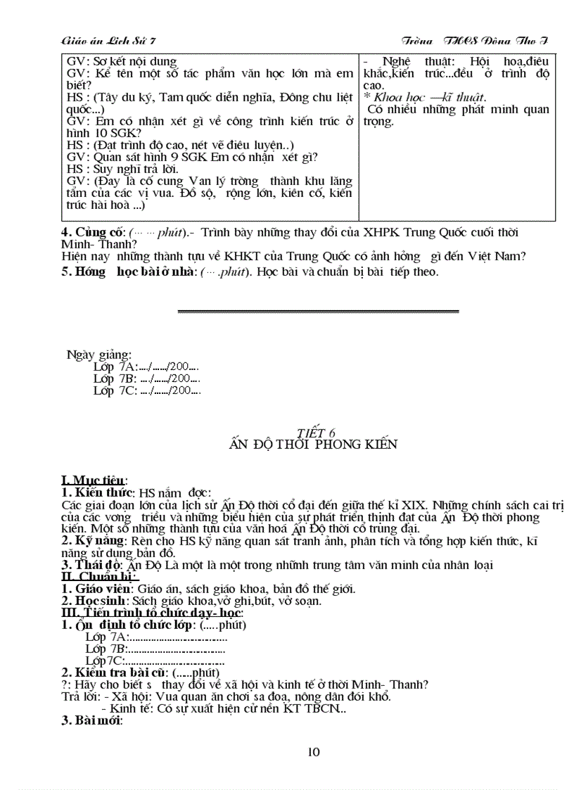 image for page Giáo án Sử 7 trọn bộ mới