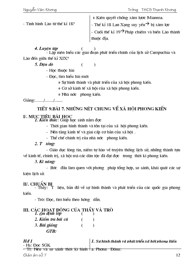 image for page Giao an su 7