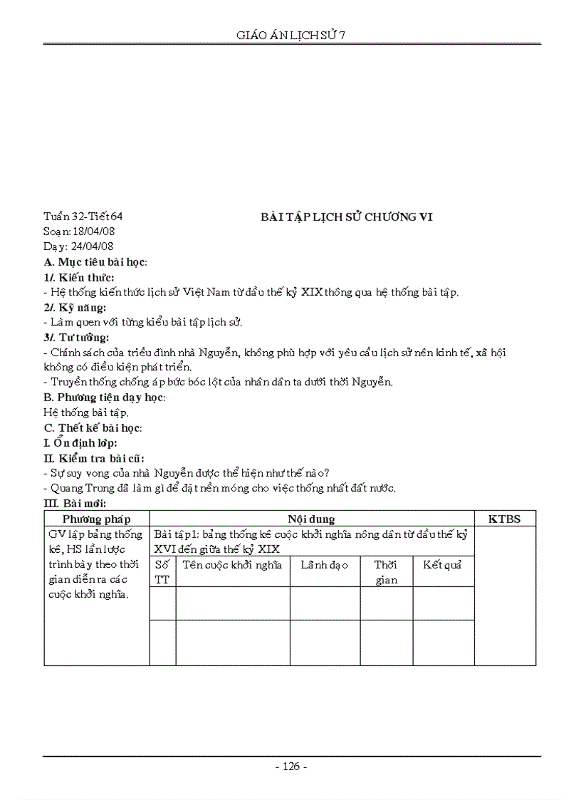 image for page Giáo Án Trọn Bộ Lịch Sử 7