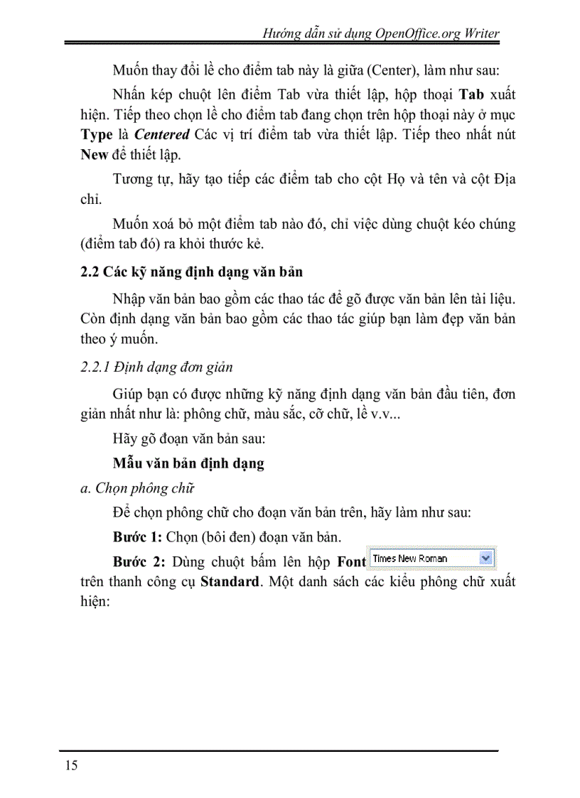 image for page Hướng dẫn sử dụng openoffic writer