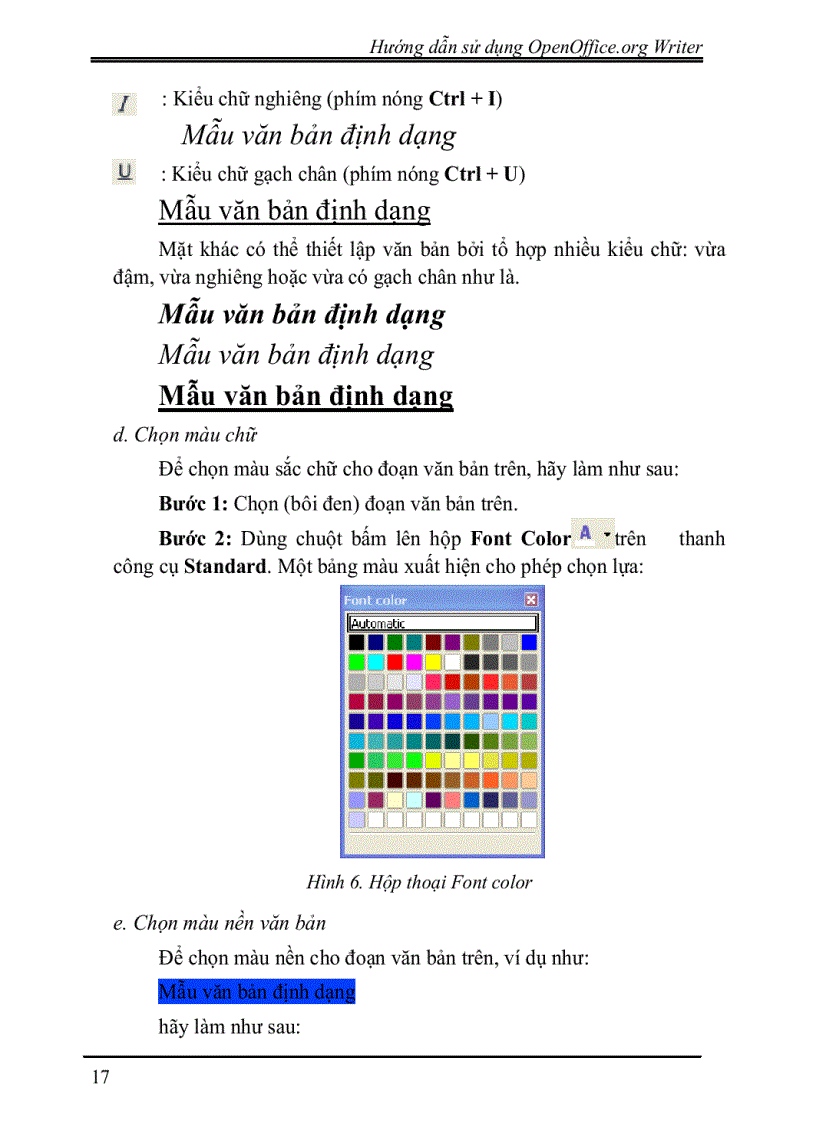 image for page Hướng dẫn sử dụng openoffic writer