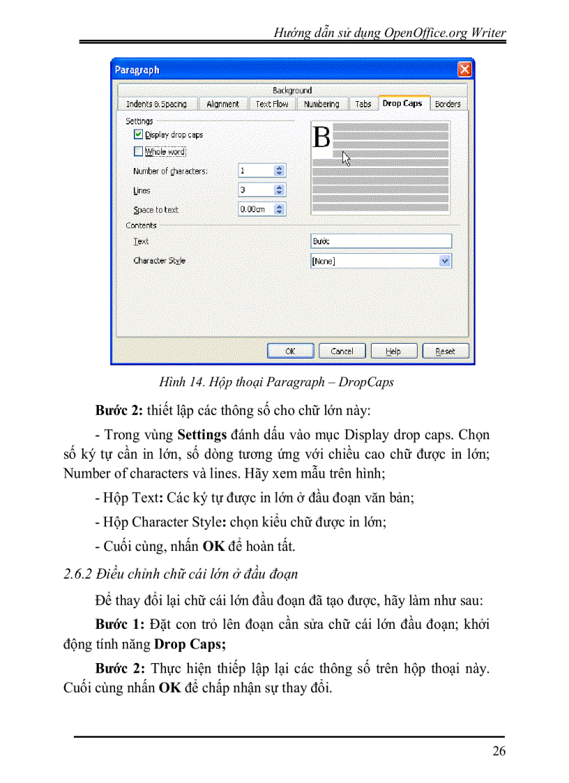 image for page Hướng dẫn sử dụng openoffic writer