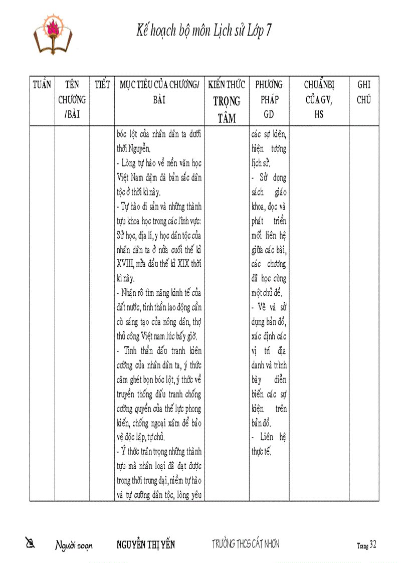 image for page Kế hoạch bộ môn ls 7 mẫu mới