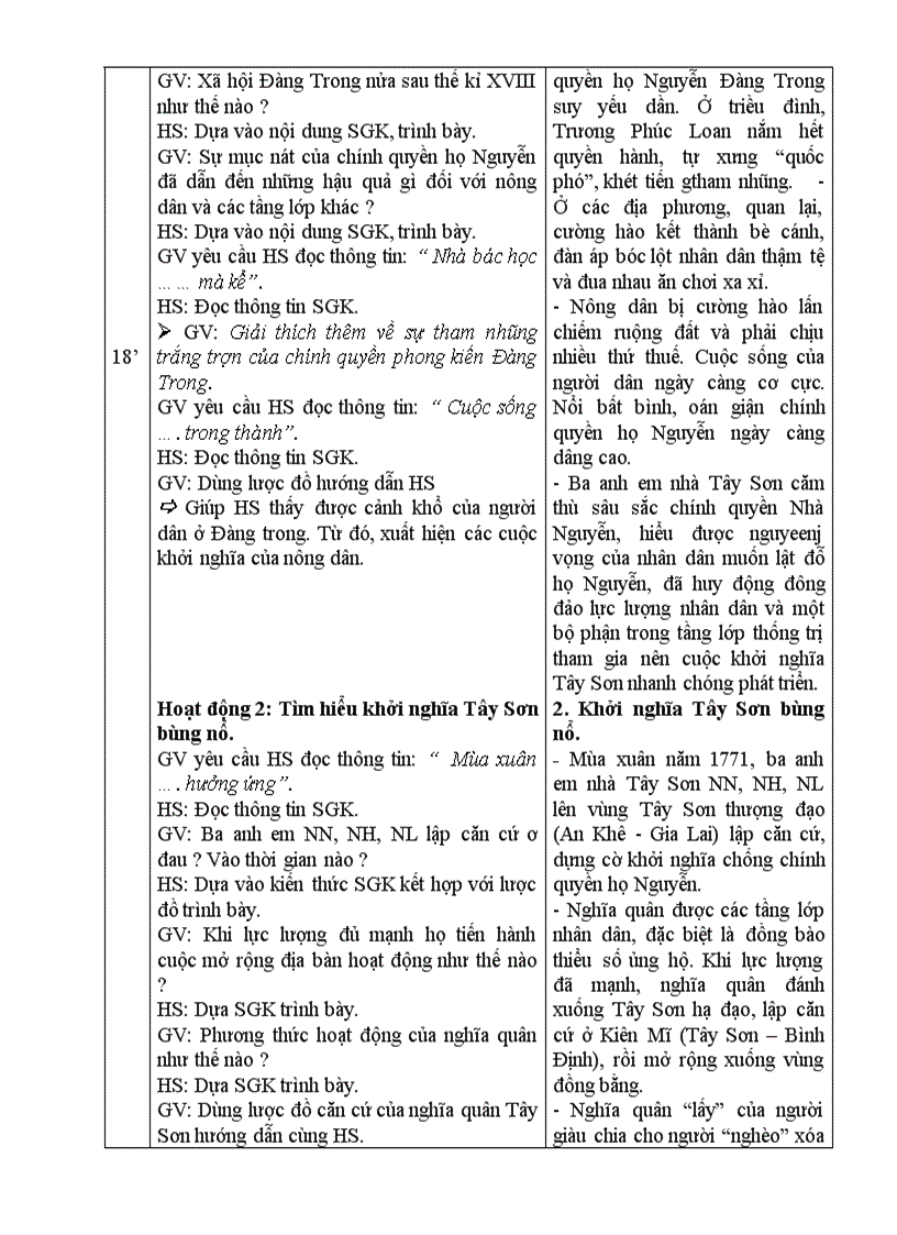 image for page Lịch sử 7 tuần 27 tiết 51 52