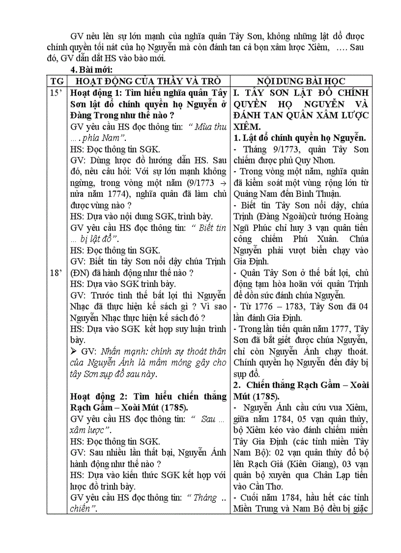 image for page Lịch sử 7 tuần 27 tiết 51 52