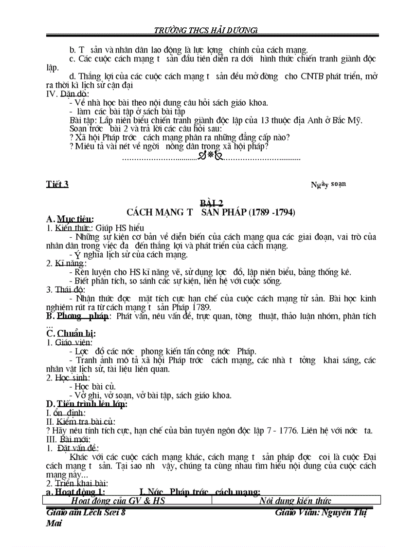 image for page Lịch sử 8 Kỳ I