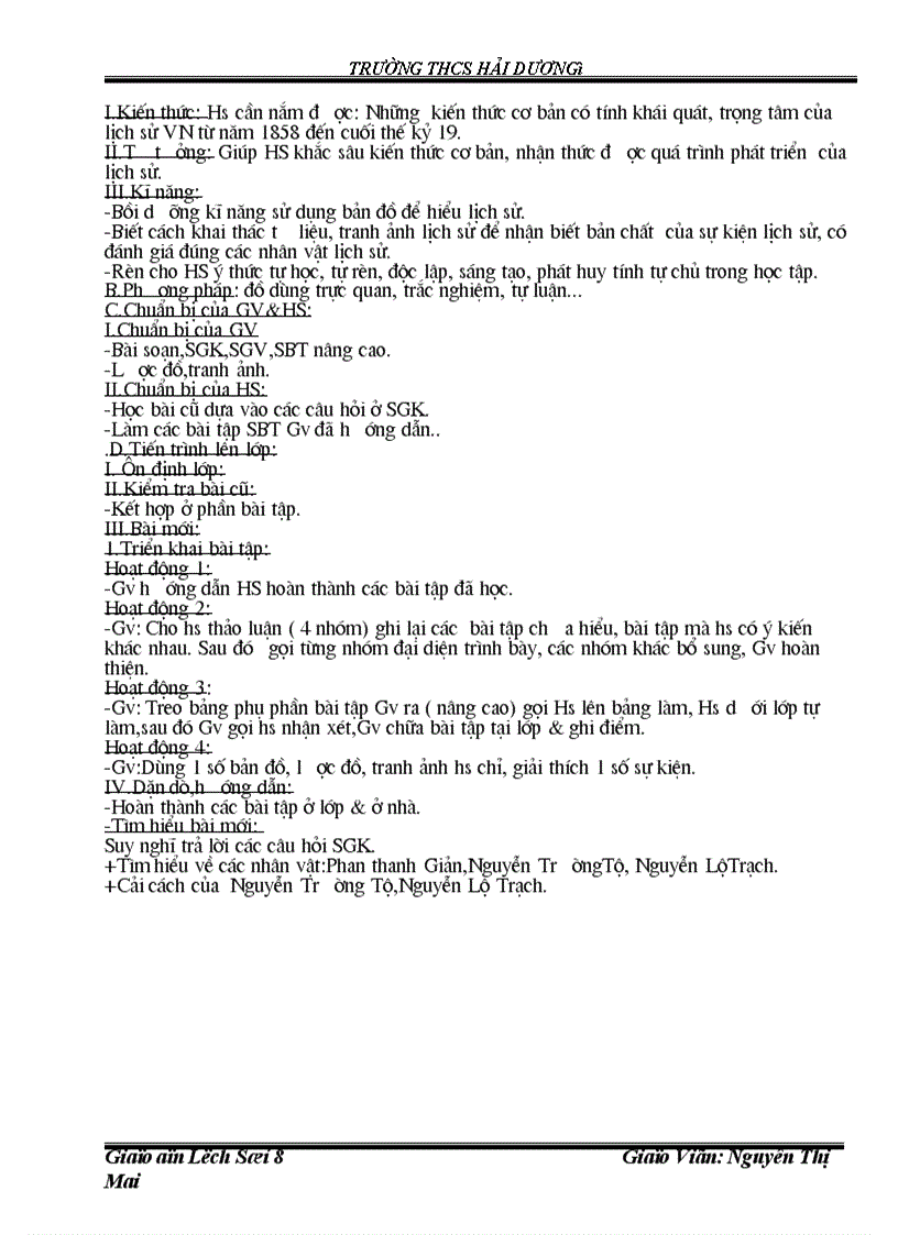 image for page Lịch sử 8 Kỳ I