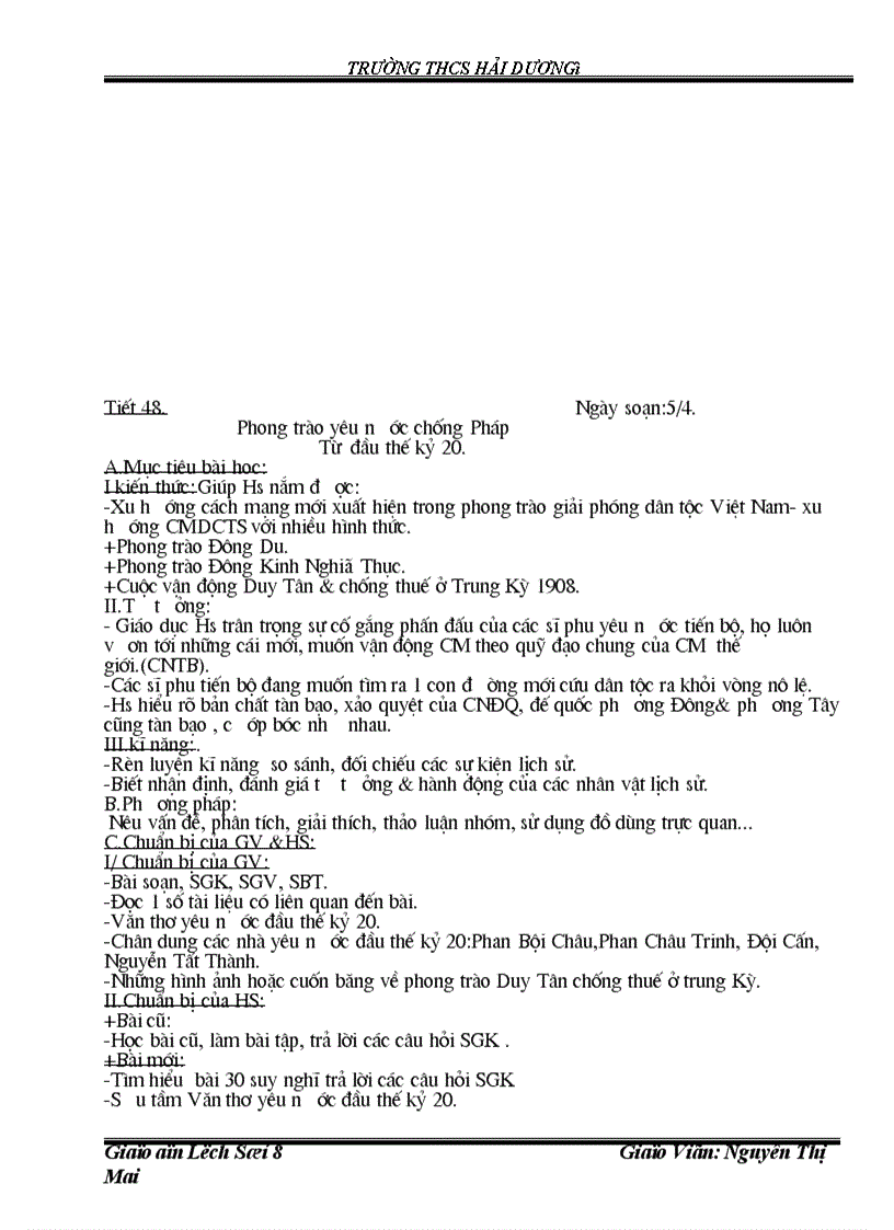 image for page Lịch sử 8 Kỳ I