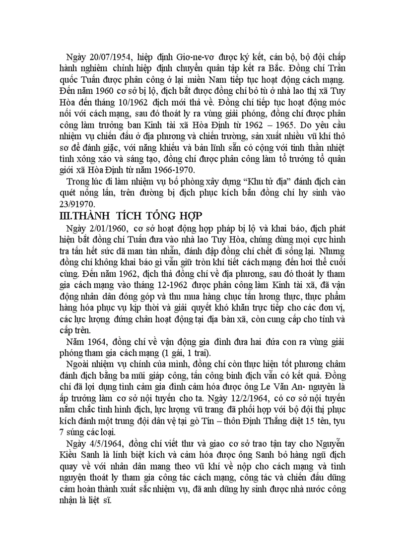 image for page Liệt sĩ AHLLVTND TRẦN QUỐC TUẤN