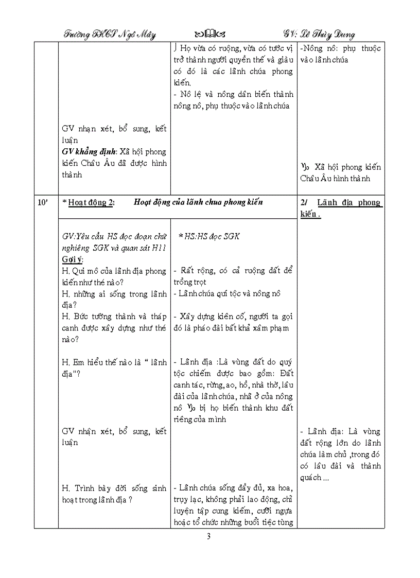 Tiết 1 2 Lịch sử 7