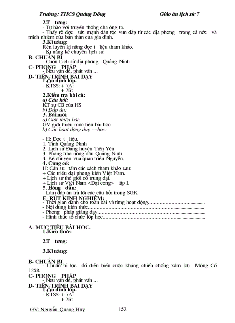 image for page Trọn bộ giáo án Sử 7 Cụ thể chi tiết